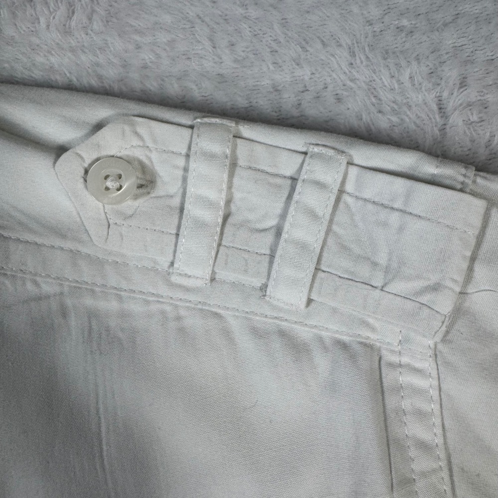 Ecko Unltd Button Up Shirt‎ Mens Large White Epaulettes Utility E72 Streetwear - Picture 5 of 13